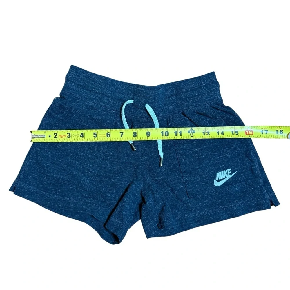 NIKE Kids Large Gray Athletic Shorts Drawstring Swoosh